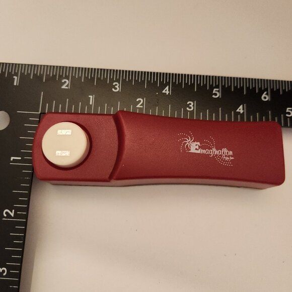 Plug In Double Rectangle Single Hole Punch Reach Emagination paper Scrapbook - Picture 2 of 5